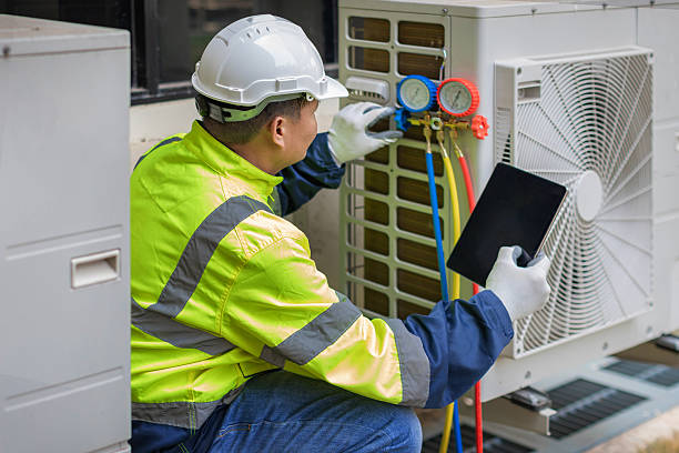 Professional Hvac technician working in Albany, TX
